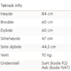 Bella Lounge-/møterommstol med understell i tre - Bilde 3